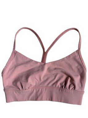 ASKYA Racerback Sports Bra (Salmon Pink) - XS